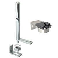 Pivot ferme-porte pour portillon - Ouverture gauche - Capacité 85 Kg - Vantail 1m x 2m - Acier