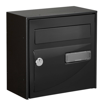 Boite aux lettres Probat Decayeux pour grillage - 302 x 292 x 157 mm - Acier zingué - Noir