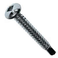 Vis autoperceuse acier zingué tête cylindrique empreinte carrée M4.8x32 mm - boîte de 250