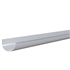 Gouttière demi-ronde à ourlet MEP GD25 en PVC Blanc - développé 250 MM - longueur 4 M