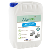 Nettoyant éco-responsable pour toitures façades et terrasses - Algi-Vert - bidon de 20 litres