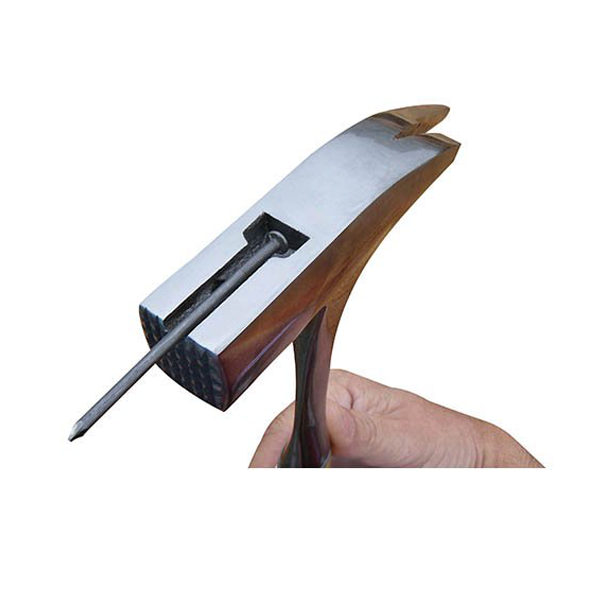 Marteau de charpentier forgé monobloc avec embout magnétique - Longueur 340 mm - Tri-matières