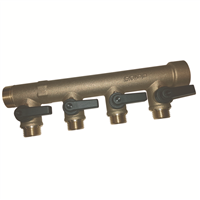 Collecteur 3/4" MF 5 Connex avec vanne d'arrêt