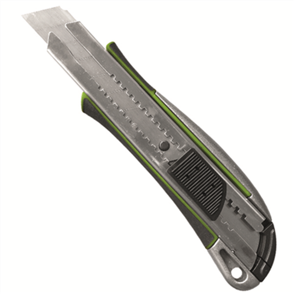 Cutter de sécurité Edia 25 mm rétractable en aluminium