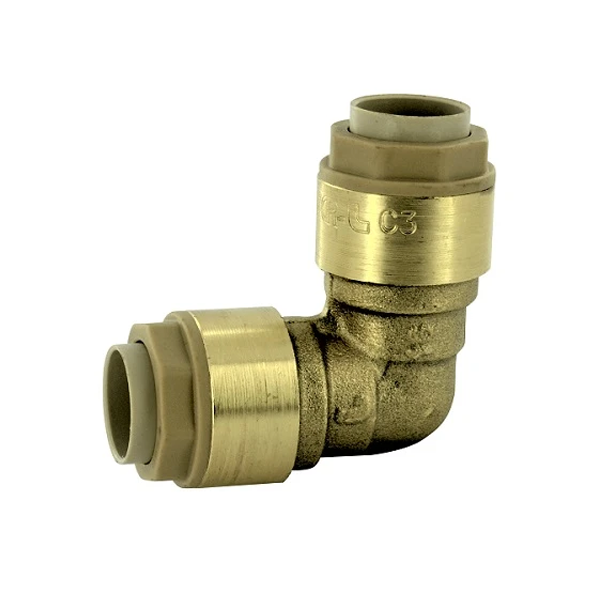 Coude 90° égal RSO - Pour tube PER et cuivre - Diamètre 16 mm - Noyon & Thiebault - Laiton