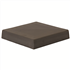 Chapeau de pilier plat carré terre cuite Terreal CP18 - 28x28 cm - Anthracite