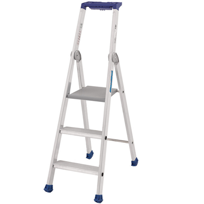 Escabeau marchepied 3 marches - Maxibat Tubesca - Hauteur accès 2,66 m - Aluminium