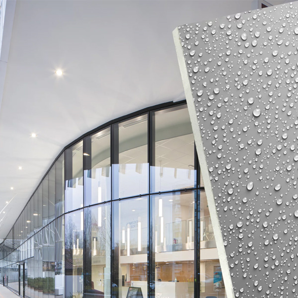 Plaque de plâtre hydrofuge renforcée - Knauf HydroProof BA18 - 2,60 M x 0,90 M