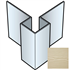 Profil d'angle extérieur symétrique pour bardage Cedral Lap - Aluminium laqué Brun C03 - longueur 3,00 M