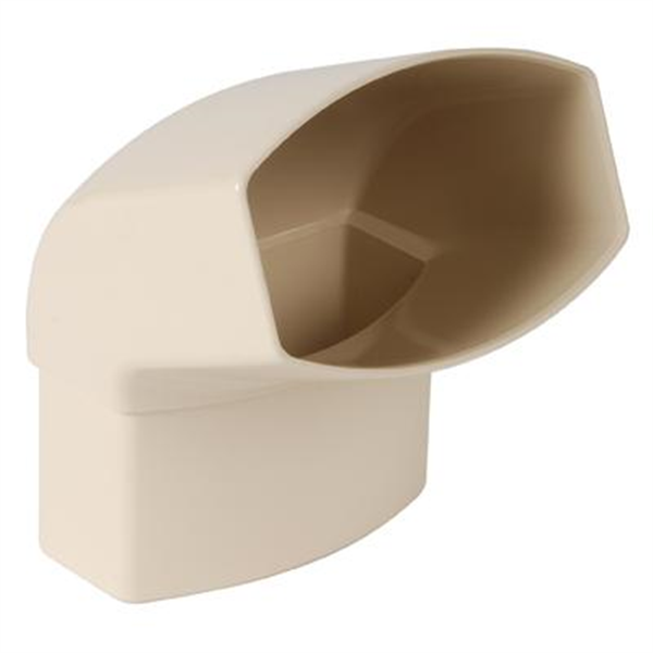 Coude ovoïde Nicoll pour tube de descente 90 x 56-mm - Angle 67°30 - Mâle/Femelle - Techtan - Sable