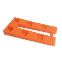 Coins de calage crantés 408F KDS 80 x 40 x 8 mm - boîte de 80 pièces orange