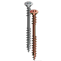 Vis de façade - 4.5x70mm double filetage tête bombée en acier Torx T20 inoxydable A2 - Boîte de 100