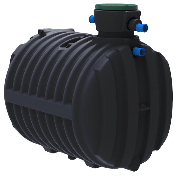 Cuve de récupération eau pluviale à enterrer en polyéthylène - collecte filtration stockage - Capacité 5,0 m³