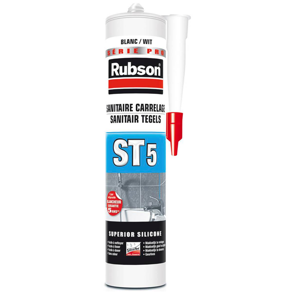 RUBSON Mastic ST 5 Sanitaire Multi-Usages Blanc Cart 300ml