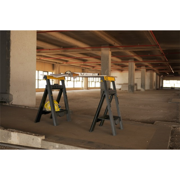 2 tréteaux pliables télescopiques Stanley 454 kg maximum lot de 2 pièces