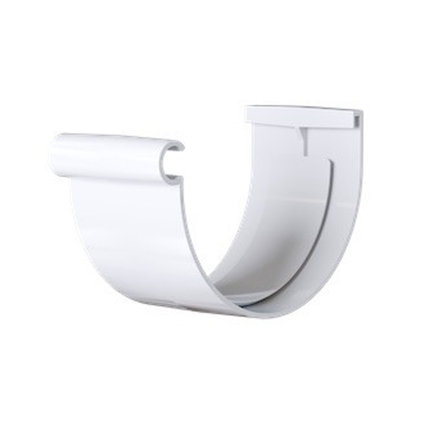 Jonction à coller MEP 25JC pour gouttière demi-ronde GD25 de développé de 250 mm - PVC Blanc