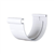 Pour gouttière GD25 - Blanc