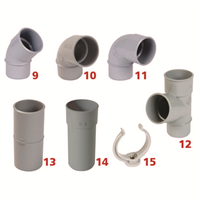 COUDE MF 67'30 POUR TD50 GRIS
