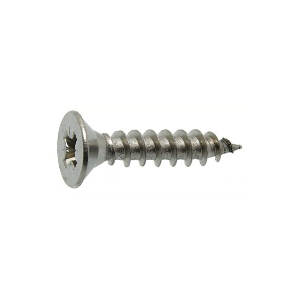 Vis pour bois aggloméré tête fraisée Pozidrive Inox A2 M4x25 - boîte de 200