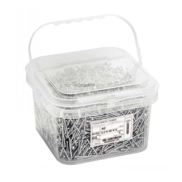 Pointe tête plate Inox A2 - 62786 Acton - 2,7 x 70 mm - Boîte de 1 kg - 310 pointes