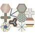 Faïence murale hexagonale effet carreaux de ciment - Stay - 23 x 26 cm - ép. 9 mm - mix de 16 pièces