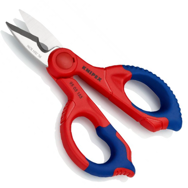 Ciseaux d'électricien Knipex - Longueur 155 mm - Tranchants en inox