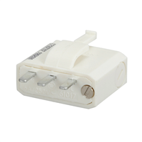 Fiche DCL Debflex -  Connexion à vis - 2 pôles + terre - 3,5 x 3 x 2 mm - Polypropylène - Blanc