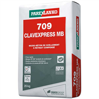 Micro-béton de scellement à retrait compensé CLAVEXPRESS 709 - Sac de 25 KG