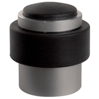 Butée de porte au sol Vachette 3737 argent avec amortisseur