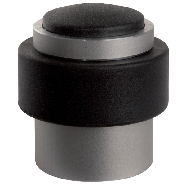 Butée de porte au sol Vachette 3737 argent avec amortisseur