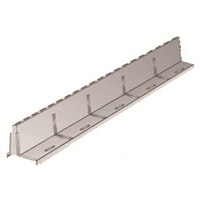 GRILLE A FENTE PVC SERIE 100 DIM.100X500 H20 GRIS
