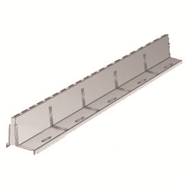 GRILLE A FENTE PVC SERIE 100 DIM.100X500 H20 GRIS