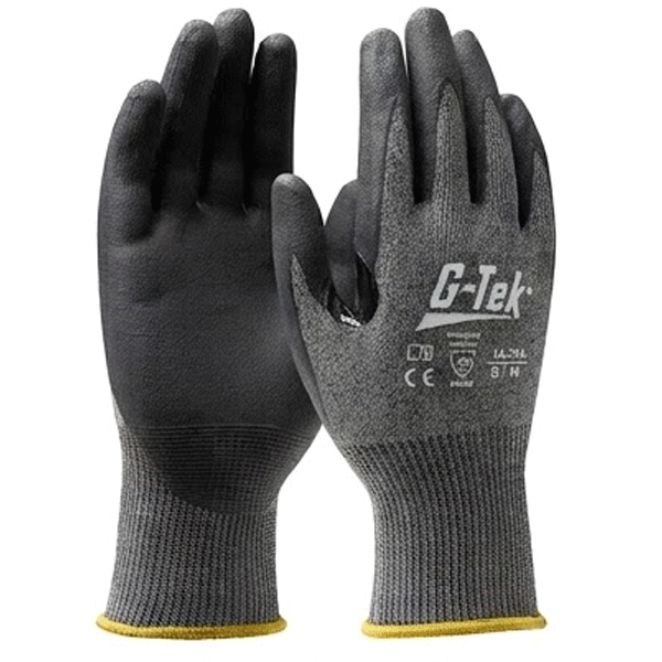 Gants anti-coupure tricoté sans couture enduction nitrile - G-Tek X-Treme - compatible écrans tactiles - Taille 8