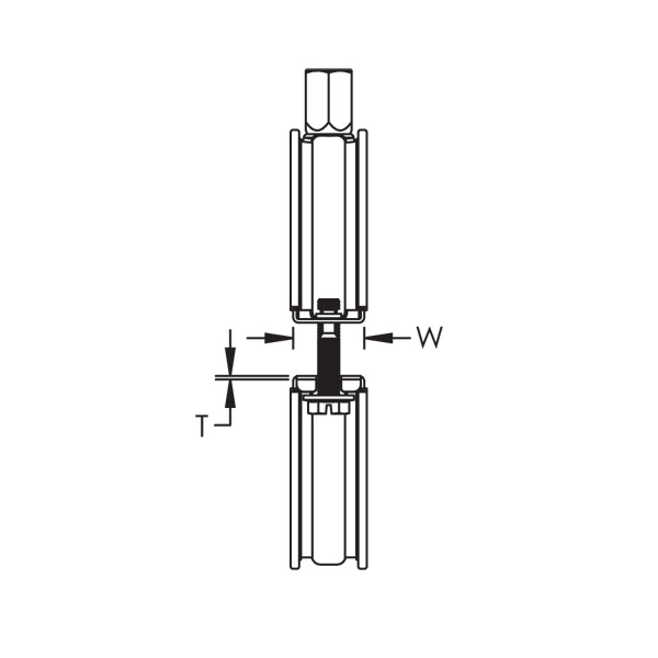Collier de serrage isolé pour gaine de ventilation - Erico - Tige M8/M10 - Ø 125 mm - Boîte de 25