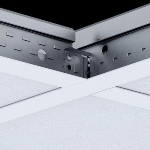 Porteur Prélude avec clip Superlock pour plafond suspendu - 24 MM x 43,0 MM - Long. 3,60 M - Blanc