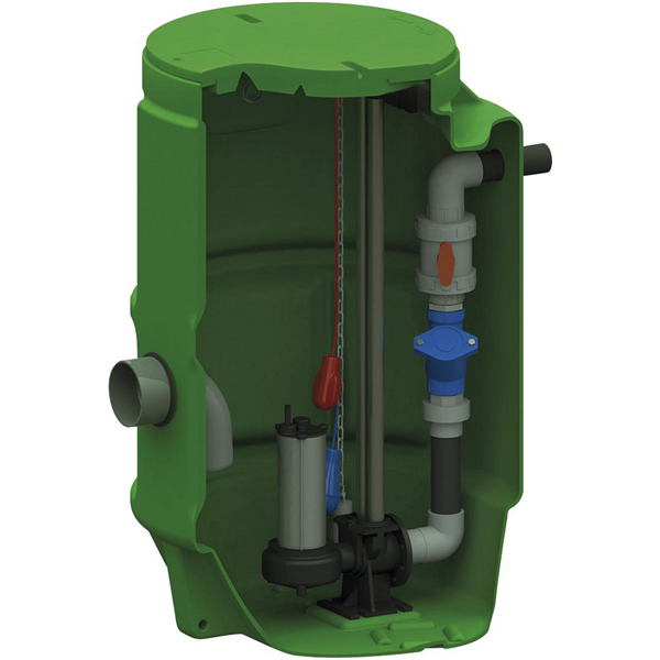 POSTE DE RELEVAGE CUVE DE RELEVAGE MONOFOS VIDE 1500-1P PF65/650M.