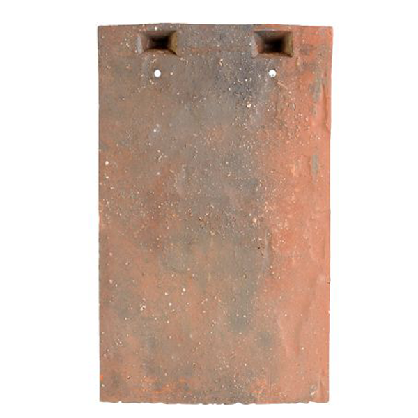 Tuile plate en terre cuite spéciale rénovation - Restauration 16x27 Aubois Edilians -