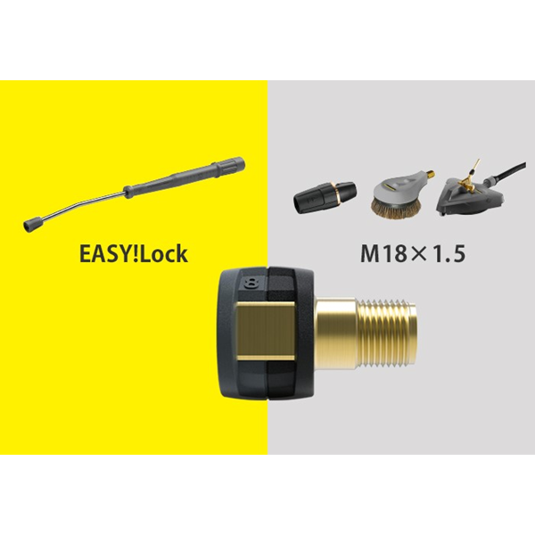 Adaptateur Plastique/laiton Type Karcher - Filetage 1/4" F, Pour Lance à Mousse (FOAM)