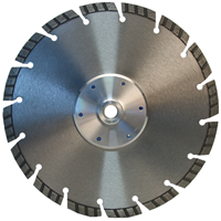 Disque diamant crénelé pour granit et pierre naturelle - avec flasque déportée en acier - Ø 230 mm x 22,23 mm