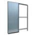 Système à galandage pour porte coulissante simple vantail - caisson à enduire - Scrignotech - porte de 204 CM x 83 CM - cloison finie 90 mm