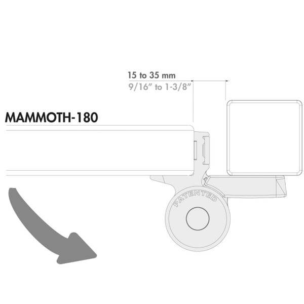 Ferme portail hydraulique réglable avec charnière - Ouverture porte à 180° - Locinox Mammoth - Inox et aluminium gris argent