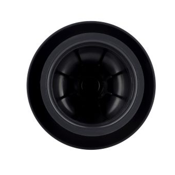 Chapeau de ventilation rond Nicoll - Diamètre 108 mm - Sortie 63 mm - Sans moustiquaire - PVC anti-UV - Gris anthracite