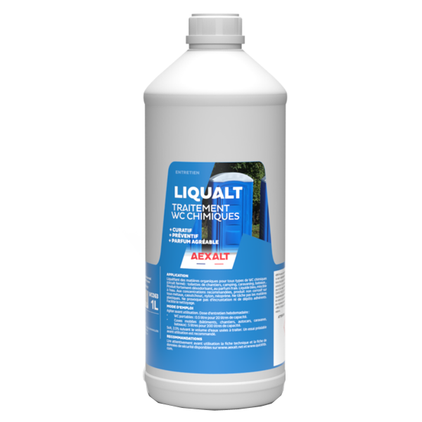 Traitement liquéfiant pour WC chimiques - Liqualt Aexalt - bidon de 1 litre