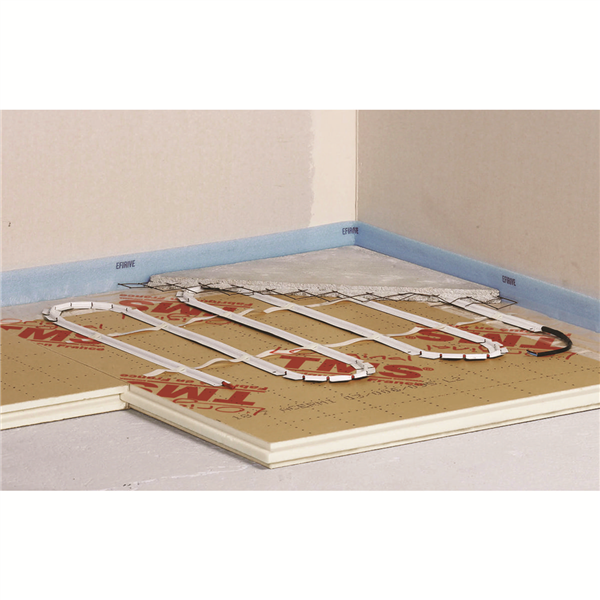 Panneau d'isolation du sol TMS Isolant - chape avec ou sans plancher chauffant - mousse PU - 1,2 x 1 m - 30 mm