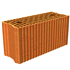 Brique de base rectifiée isolante Porotherm R20 - RC 80 - R = 0,76 m².K/W - 500,0 MM x 200 MM x 249,0 MM