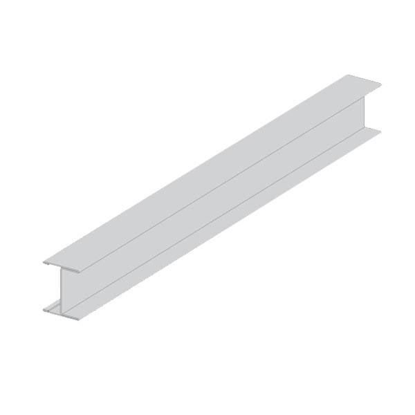 Barre de liaison anti-dévers D5140 pour profil longue portée - 25 x 20 mm - Longueur 4 m