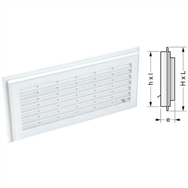 GRILLE MAC.RECT. DEM. FERMETURE 200 M