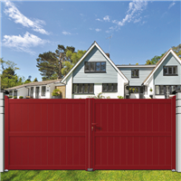 Portail Alu sur mesure Galatéa CT 43 - Battant ou coulissant et motorisable - Plein avec remplissage vertical ou horizontal