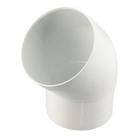 Coude d'évacuation Mâle/Femelle à 45° - CR4GT1B Blanc Nicoll - pour tube de descente de 80 mm