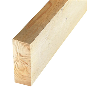 Bastaing en sapin traité classe 2 - bois de charpente - 150 MM x 50 MM - longueur 5,00 M